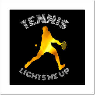 US Open Tennis Lights Me Up Posters and Art